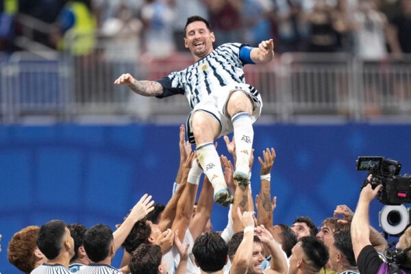 Lionel Messi se despide de la Selección argentina. Foto: Agencia NA (Florencia Arroyos)