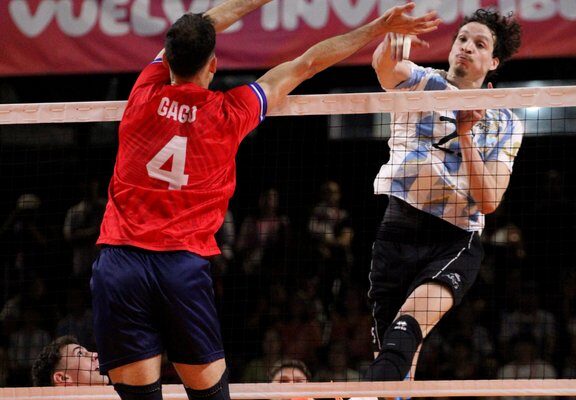El Vóley masculino cayó ante Chile Foto: Agencia NA (@Voley_Feva).