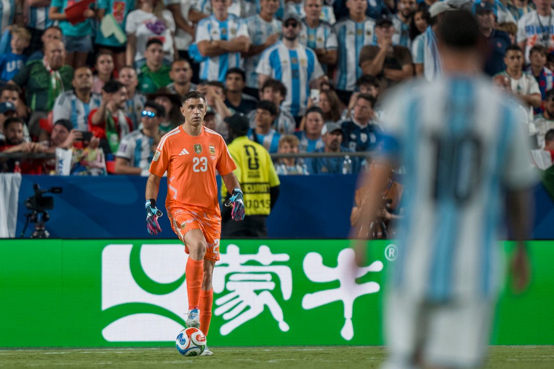 El “Dibu” durante el Mundial 2026. Foto: Agencia NA (Florencia Arroyos)