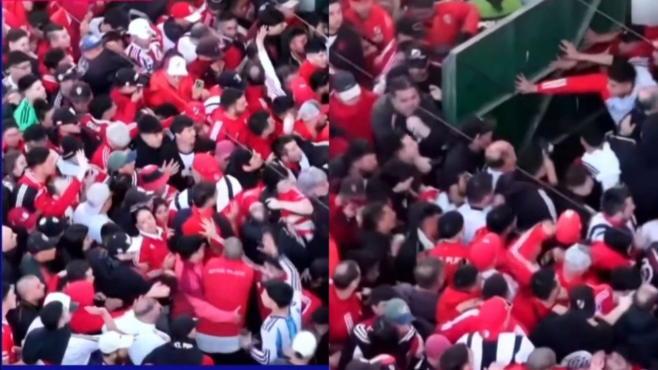 Los hinchas de River tuvieron problemas para ingresar al estadio. Foto: Agencia NA (Captura de TV).