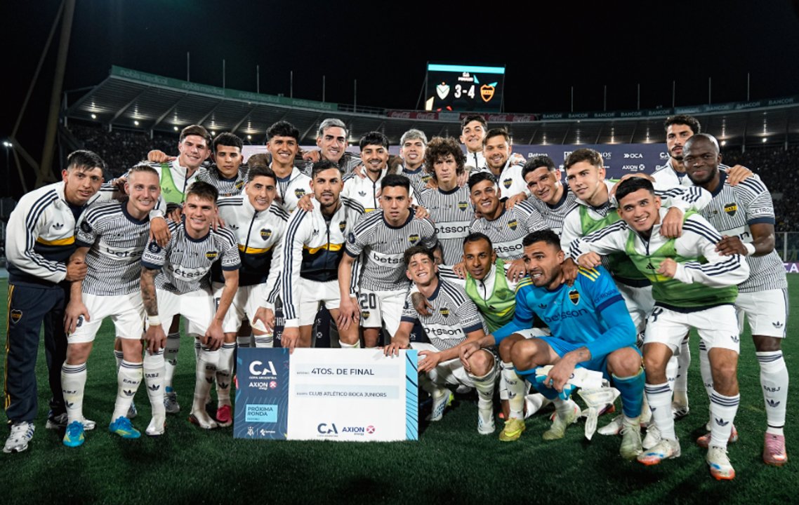 Boca superó a Vélez por penales en los cuartos de final. Foto: Agencia NA (@BocaJrsOficial)