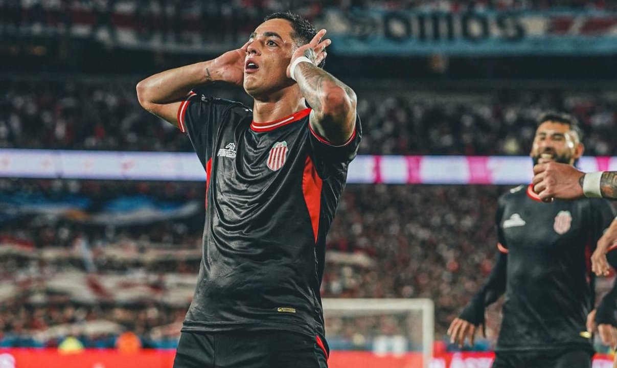 El “Toro” Morales no juega desde la primera fecha, cuando le convirtió a River. Foto: Agencia NA (@gonza.morales11).