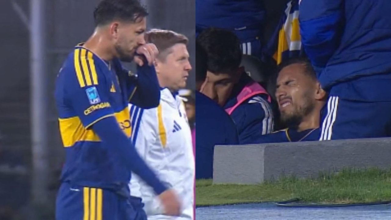 Leandro Paredes salió lesionado. Foto: Agencia NA (captura de TV).