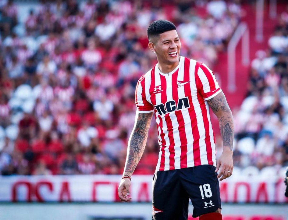 Marcos Rojo. Foto: Agencia NA (Estudiantes).