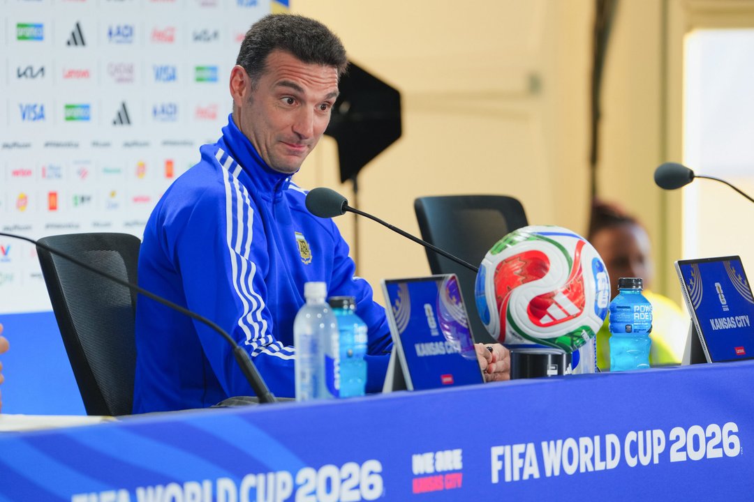 El director técnico de la Selección argentina, Lionel Scaloni. Foto: Agencia NA (Xinhua)