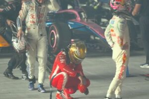 Lewis Hamilton tras el GP de Singapur. Foto: Agencia NA (redes)