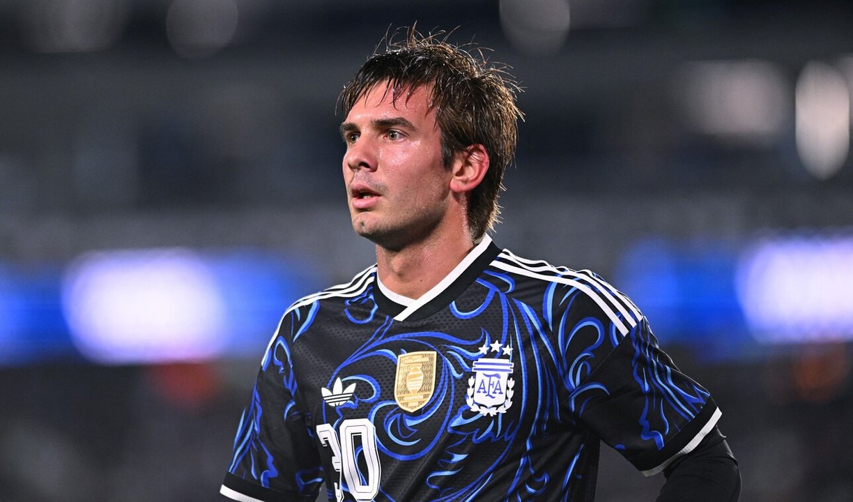 Mastantuono habló tras su debut goleador sobre la vuelta a la Selección y las criticas. Foto: Agencia NA (Mariano Sanchez)