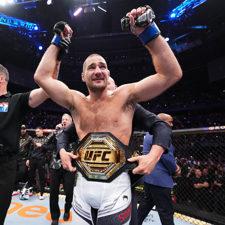 Sean Strickland, campeón de peso mediano en la UFC. Foto: Agencia NA (@UFC).